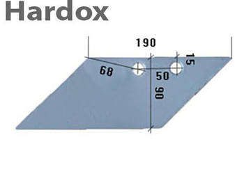 Lemiesz przedpłużka HARDOX 80639/L części do pługa OVERUM