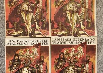 Władysław Łokietek - zestaw 4 komiksów, rózne wersje język.