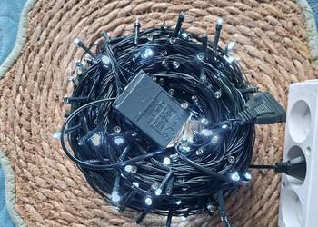 Lampki choinkowe 300 LED kolor biały zimny