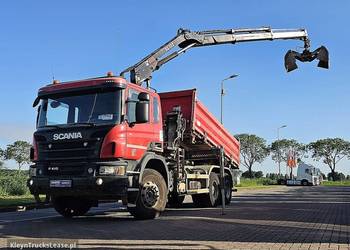 Scania P410 HIAB XS122 wywrotka 6x4 2016