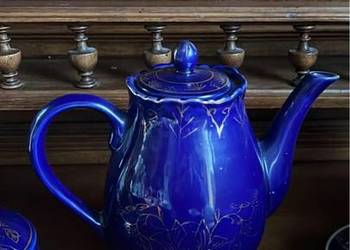 Kobaltowy serwis do kawy espresso. D. P. R. K. Korea.