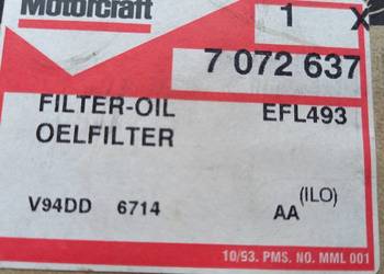 7072637/V94DD-6714-AA EFL 493 Filtr oleju GRANADA/SCORPIO