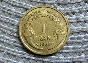 Francja 1 Frank 1939r