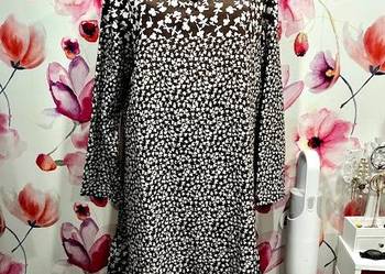 sukienka modny wzór kwiaty floral nowa hit blog roz.44