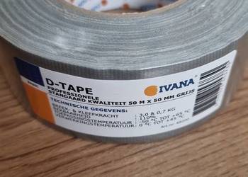 Wodoodporna ivana taśma szara d-tape 50 metrow x 5xm grijss