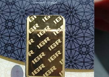 1 oz ZŁOTA SZTABKA Certipack IGR uncja 31,1g próba 999.9