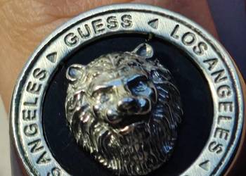 sygnet pierscionek Guess Lion Coin | nienoszony| rozmiar 62