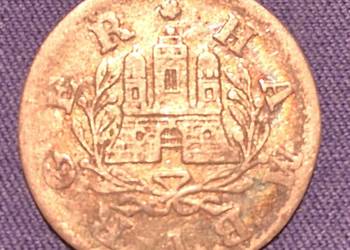 Niemcy, Hamburg 1szylling 1758 IHL,SREBRO  K6