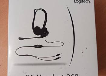 Słuchawki z mikrofonem komputerowe Logitech PC Headset 860 przewodowe