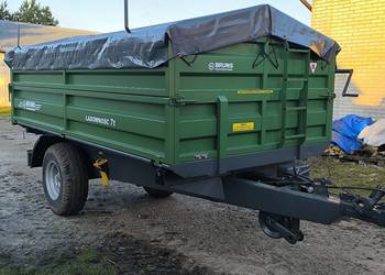 Przyczepa 1-osiowa niemiecka BRUNS wywr.3str Nowa po odbudowie