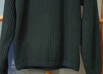 Sweterek wełniany czarny S damski