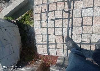 Kostka granitowa z płyt 10x10z8cm Ruda