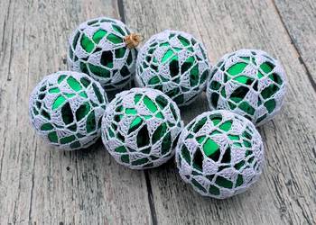 ZESTAW BOMBEK 6 sztuk SZYDEŁKOWYCH - 6 szt nowe handmade