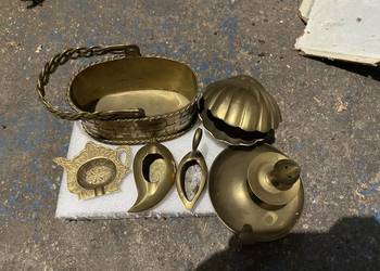 Zestaw Dekoracyjny z Mosiądzu – Vintage / Retro / Kolekcjonerski