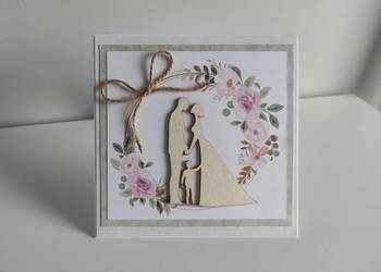 Kartka okolicznościowa ręcznie robiona na wianek