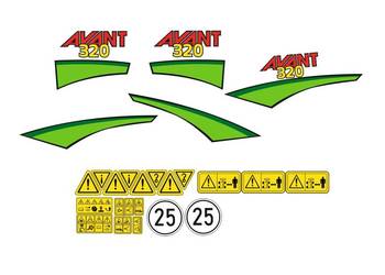 Naklejki Avant 320 super mocne zamienniki