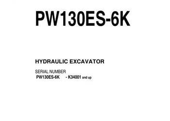 Komatsu PW130ES-6K instrukcja obsługi DTR PL
