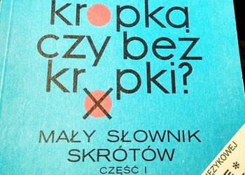 Z kropką czy bez kropki unikatowe książki Bródn antykwariaty