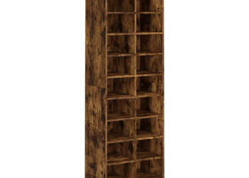 Stojak na buty przydymiony dąb 54x34x183 cm WM-815300