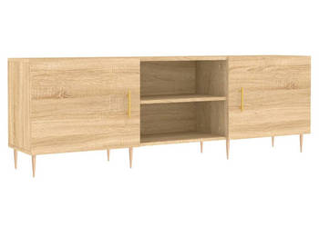 Szafka TV dąb sonoma 150x30x50 cm materiał drewnopochodny WM-829087