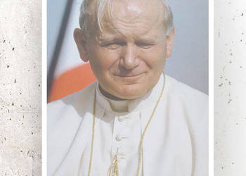 retro plakat z Karolem Wojtyłą, Jan Paweł II papież plakat A4, obrazek