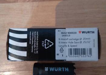 Piła cylindryczna, HSS bimetal - WURTH ZEBRA 20mm