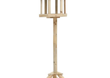 Stojący karmnik dla ptaków lite drewno jodłowe 33x110 cm WM-314817