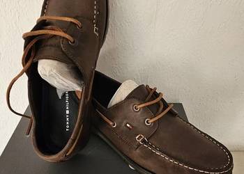 Tommy Hilfiger 43 buty mokasyny trzewiki skóra naturalna 100% oryginał supe