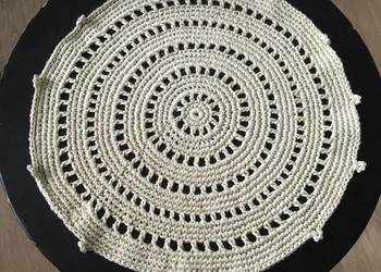 Serweta Mandala rękodzieło nici eko 100% bawełna