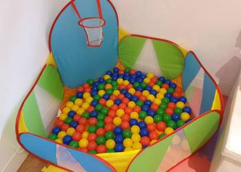 Basen kojec brodzik dla dzieci do zabawy do domu ogrodu z koszem