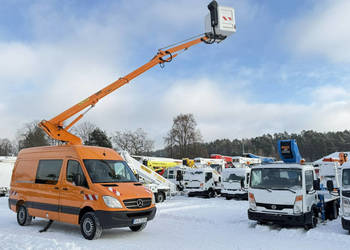 Mercedes Sprinter 316 do 3,5 tony Podnośnik Koszowy 14m Palfinger P140 V Z…
