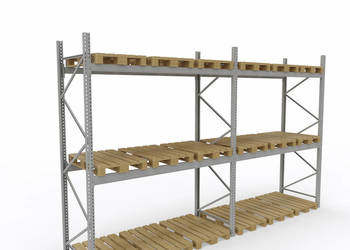 Regał magazynowy sklepowy garażowy na opony budowlany sklep wózki