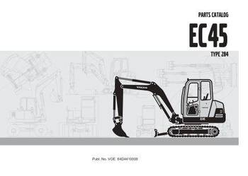 Volvo EC45 EC15B EC20B EC13 EW55B katalog częsci zamiennych