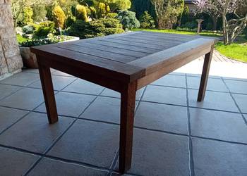 Ława ogrodowa z drewna egzotycznego