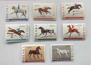 Znaczki pocztowe Polska 1967 JEŹDZIECTWO fi 1592/1599