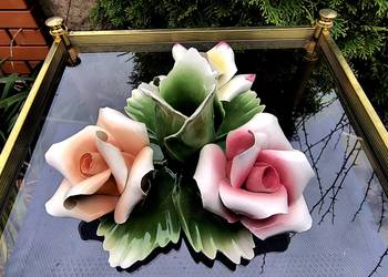 Piękny świecznik Capodimonte Made in Italia Piękny świecznik Capodimonte Made in Italia