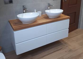 Szafka pod umywalkę szer. 120 cm - szuflady Hafele samodocią