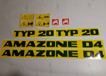 Amazone D4 typ 25 super   D4  typ 25 super siewnik naklejki