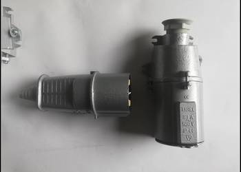 Wtyk metalowy 63A 500V - płaskie styki - Tarel