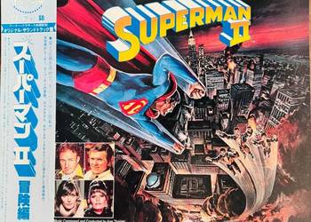 Ken Thorne Superman II 2 OST EX+/M- Japan Obi LP 1980 Warner Bros.P-10975W