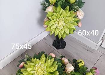 komplet nagrobny z dużym lotosem