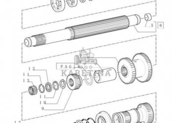New Holland T6090 Wałek napędzany 24t, 26t 5162246