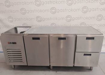 STÓŁ CHŁODNICZY DO ZABUDOWY 2-DRZWIOWY Z 2 SZUFLADAMI AGREGAT BOCZNY
