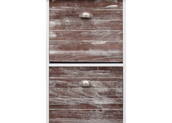 Szafka na buty brązowa 50 x 28 x 98 cm drewno paulownia WM-284088