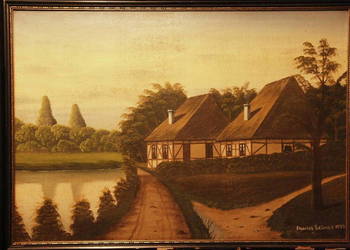 Charles Selmer z 1933 r. Stary obraz malowany na płótnie