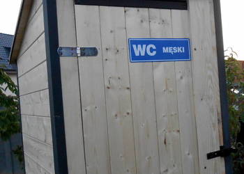 Toaleta drewniana , WC na budowe