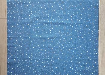 Serwetka świąteczna białe gwiazdki na niebieskim tle 84x84cm 2szt