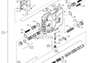 New Holland T6090 T6070 Regen zawor hydr lh valve 47735821R