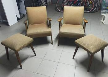 Komplet fotele i stołki model 366 "Chirki" UNIKAT