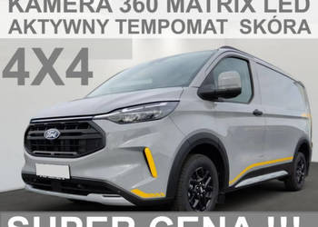 Ford Transit Custom Trail 4X4 L2 170KM A8 Kamera 360 Matrix Led Hak Skóra …